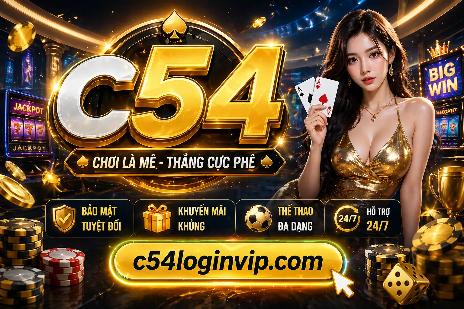 Hình ảnh Nổ Hũ 22win Login với biểu tượng jackpot và tiền vàng, thể hiện sự giàu có và may mắn